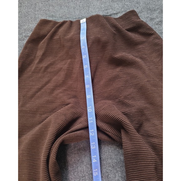 Vintage 70s 80s Brown Sweat Set High Rise Pants Cropped Jacket S/M Mod Disco - Picture 7 of 13